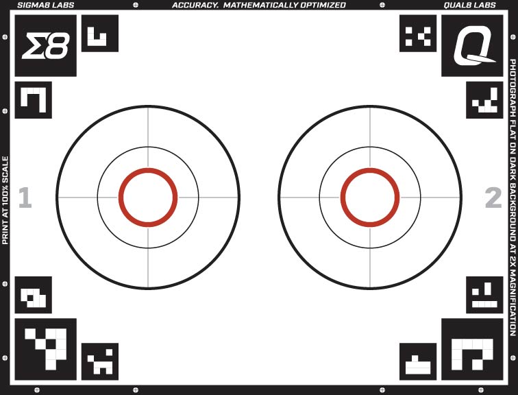 2X Calibrated Target