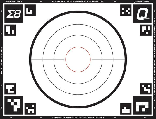 300 / 600 Yard MOA Target