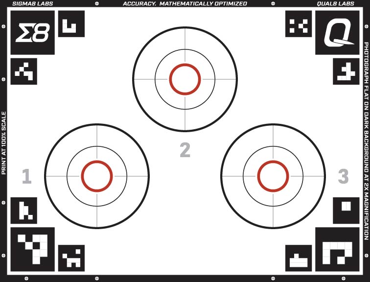 3X Calibrated Target