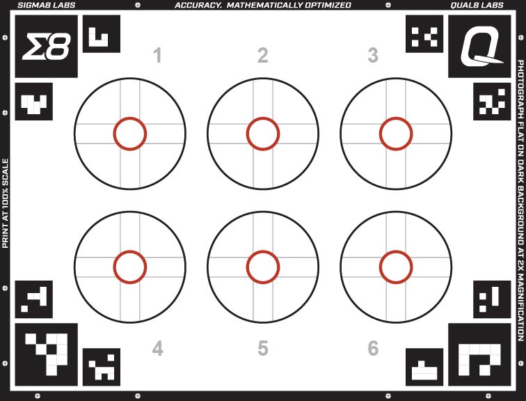 Preview of the 6x Round Calibrated Target
