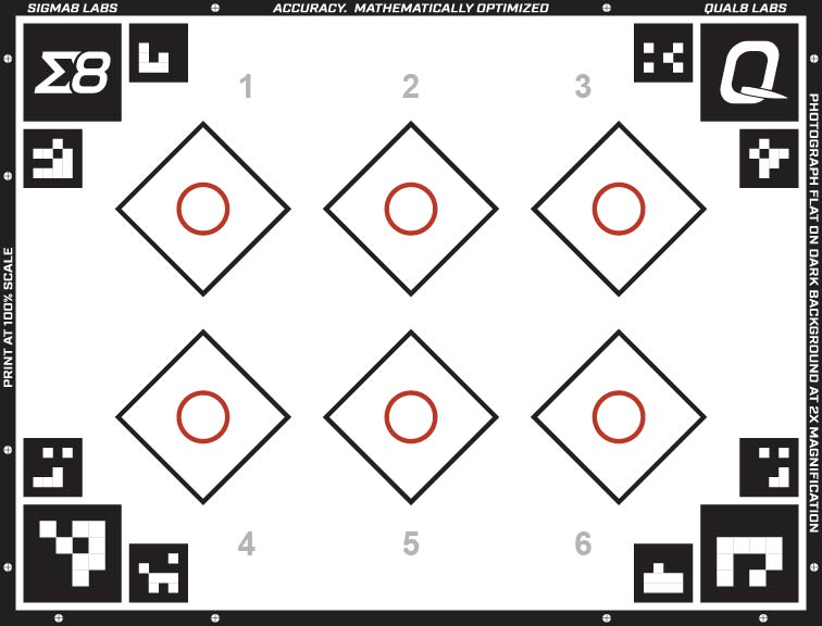 Preview of the 6x Diamond Calibrated Target